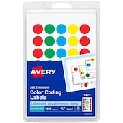 AVERY Label, Dots, See-Thru, 3/4""Dia 1000PK AVE05473